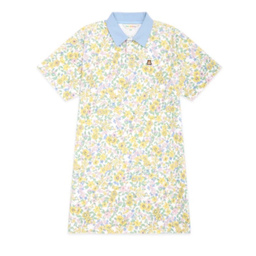 Teddy Fresh Women’s Floral Terry Polo Dress - Size L/XL